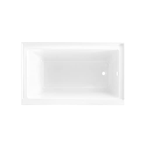 Image of Swiss Madison Voltaire 54 inch x 30 inch Acrylic Glossy White, Alcove, Integral Right-Hand Drain, Bathtub