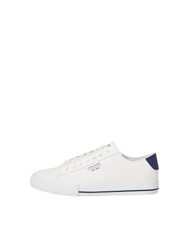 Jack & Jones Jfwryder - Zapatillas de Lona para Hombre, Blanco Brillante, 43 EU