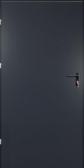 Porte esterne in acciaio, porta del garage multiuso per cantine, porte per spazi commerciali (90-990 x 2070 mm, sinistra antracite RAL 7016)