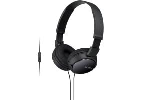 Amazon.com: Sony ZX Series Wired On-Ear Headphones with Mic, Black