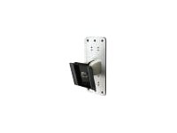 Componente de montaje (pivote simple) para panel plano - plástico, acero - gris, negro