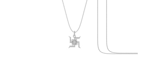 Pendentif swastik spirituel en argent 925, le cadeau de bénédiction pour homme et femme