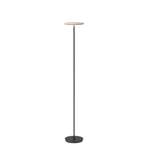 Brightech Sky Flux - The Very Bright LED Torchiere Floor Lamp for Your Living Room and Office - Halogen Lamp Alternative with 3 Light Options Including Daylight - Dimmable Modern Uplighter - Bronze