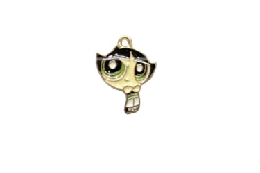 Power Puff Girl Pendants Charms with Acrylic White Pearl Beads Necklace Bracelet Jewelry Making Supplies Crafting Accessories.