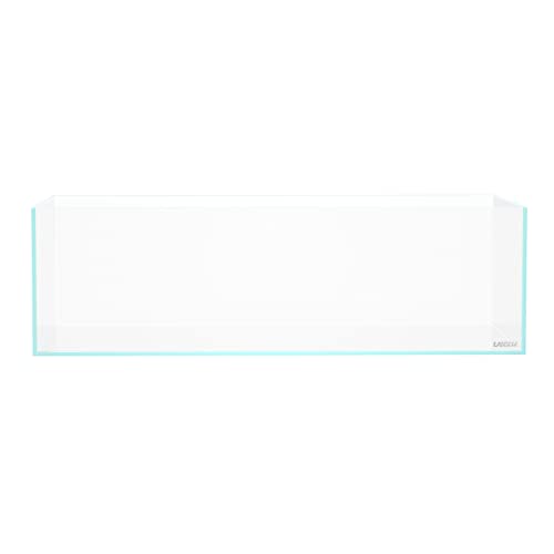 Image of LANDEN 60S 7.9 Gal Shallow Aquarium Tank, Shallow Fish Tank, Rimless Low Iron Tank W23.6xD11.8xH7.1 in(60x30x18cm); 5mm Thickness Aquascape Fish Tank, Black Leveling Mat Included
