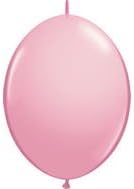 Qualatex Globos de enlace rápido de 6 pulgadas, colores surtidos (rosa)