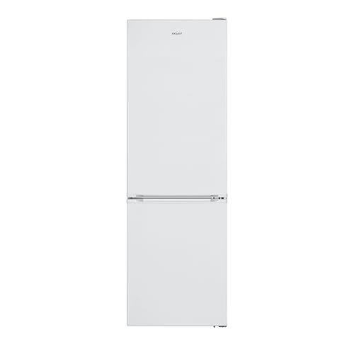 Exquisit® Frigorífico Combi, 295L, Clase D, Color Blanco, Cajón Verdulero, Estantes de Cristal, Altura Regulable, Tiradores Integrados, Luz LED, Consumo 200 kWh/año, Medidas 186x59,5x60 Cm