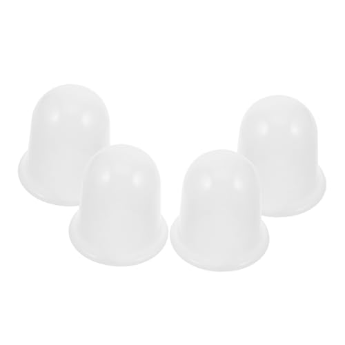 Set de 4 ventosas de silicona para cupping manual, masaje corporal y terapia en casa, succión fuerte y suave
