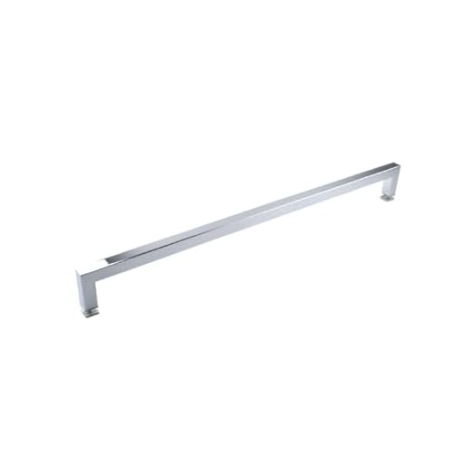 MONT HARD 24" Towel Bar in Polished Chrome for Frameless Glass Shower Doors | Single-Sided Square Mitered Corner | Stainless Steel Towel Holder for Bathroom & Shower | Modern Bathroom Hardware