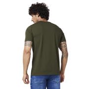 Image of Spykar Men's Slim Fit Round Neck Half Sleeve Printed Casual T-Shirt