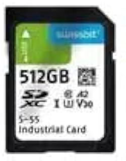 SFSD512GL1AM1MT-I-8H-211-STD, Memory Cards Industrial SD Card, S-55, 512 GB, 3D TLC Flash, 40C to +85C