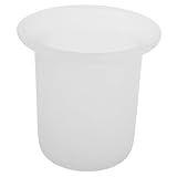 SHERCHPRY Toilettenbecher Schüssel Wc-bürstenhalter Nur Toilettenkolbenbecher Dekorative Badezimmerzubehör Wandmontierter Toilettenbürstenbecher Gestell Stand Weiß Glas