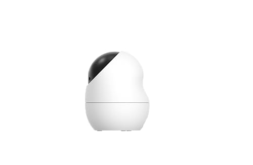 Beans View Sicherheitskamera für Innenräume, Farb-Nachtsicht, WLAN Haustier/Hund/Katze Kamera mit menschlicher Bewegungserkennung & Verfolgung, 1080P, 360° Ansicht Babyphone, 2.4 GHz (D210 2MP)