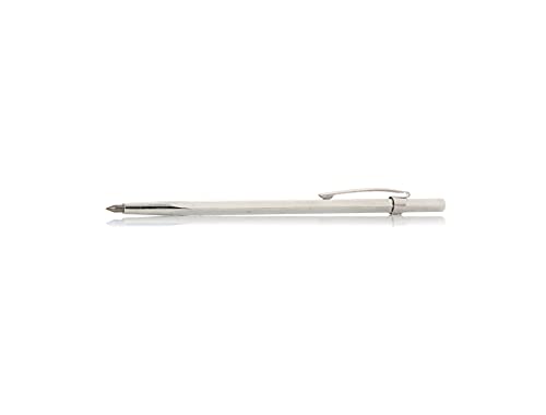 HAZET 2150-1 Reißnadel mit praktischem Befestigungsclip - zum Anreißen von Metallen und Werkstoffen mit glatten Oberflächen I 150mm lang I stabiles Hartmetall für langlebigen Einsatz