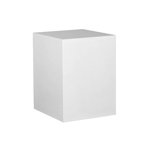 Présentoir carré blanc pour robes objets de collection sacs et chaussures