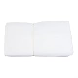 Yuanpgky Pflanzbeutel aus Vliesstoff, für Blumen, Gemüse und Setzlinge, biologisch abbaubar, atmungsaktiv, mit flacher Öffnung, gefaltet für Rand, Weiß, 20 x 20 cm, 100 Stück