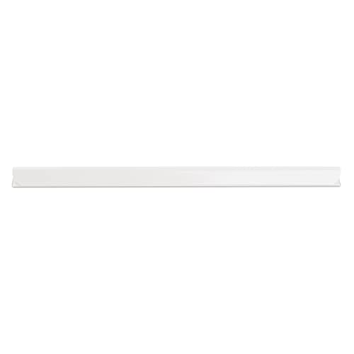 DONAU Universal Klemmschienen / 10 Stück/Klemmschiene DIN A4/ 10mm für circa 100 Blatt/Klemmleiste für Sichtschutzstreifen/Befestigungs-clips/PVC Kunststoff/Weiße