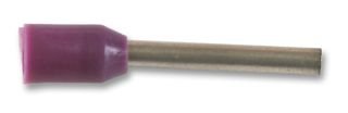 Multicomp Pro Terminal, Ferrule, Crimp, Purple, 26Awg - E0208-VIOLET