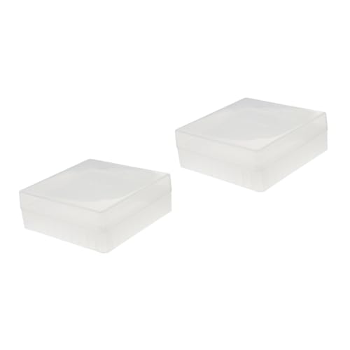 CIYODO 2pcs Box Plastic Cryovial Storage Box Tube Freezing Vial Racks and Cover