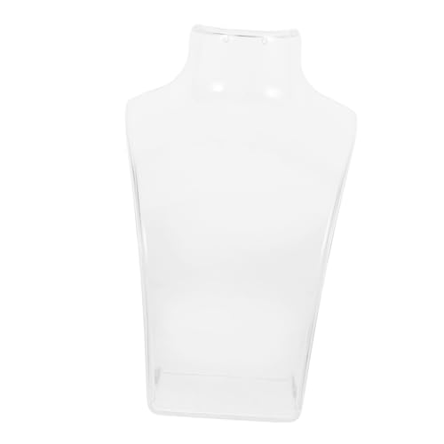 ULTECHNOVO Modern Acrylic Jewelry Display Stand 8 Inch Bust Necklace Holder for Retail