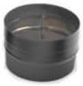 Chimney 69090 8 in. Dura-black 24-ga Welded Black Stovepipe Stovepipe Adaptor