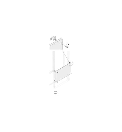 Panneau de remplissage plat 600 x 400 mm de format standard abb-entrelec