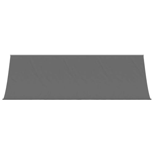 Store banne manuel anthracite en acier robuste et toile polyester - 4