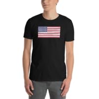 USA Flag Short-Sleeve Unisex T-Shirt3