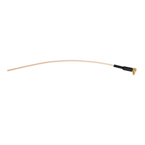 Cable pigtail MMCX macho coaxial RG178 acodado 25 cm con cable pelado para circuito impreso