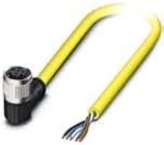Phoenix Contact 1424890 Sensor/Actuator Cables SAC-5P- 5,0-547/ FR SCO BK, 5 pos, Socket Angled M12 to Wire Leads