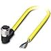 Phoenix Contact 1424890 Sensor/Actuator Cables SAC-5P- 5,0-547/ FR SCO BK, 5 pos, Socket Angled M12 to Wire Leads