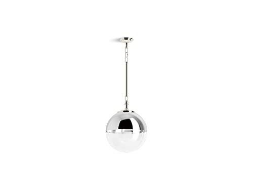 Kohler K-31765-PE01-2GL BELLERA Collection, Pendant Light Fixture, Polished Nickel, 14" 1 Light Pendant by Kohler - Image 2