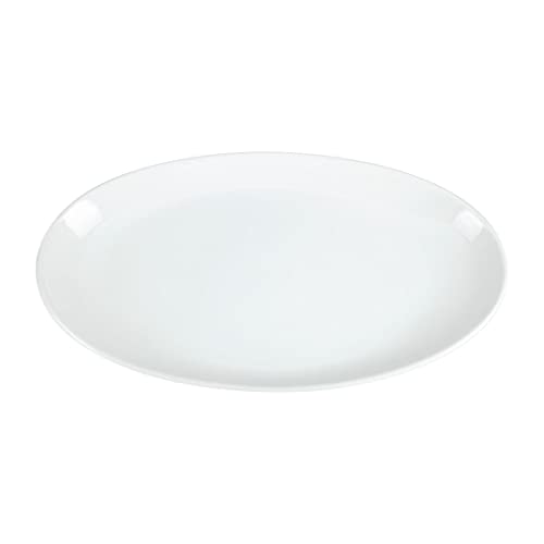 Olympia French Deep Oval Service Plates 500mm Porcelain White with New Features