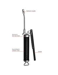 Grease Gun with Hose, Heavy Duty Lever Action, Metal Construction, Black (Pack of 1) 3
