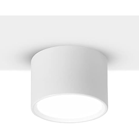 Ritif Deckenspot LED 12W Aufbauleuchte Deckenstrahler 3000k Warmweiß Deckenleuchte strahler Wohnzimmer Esszimmer Küche Flur Schlafzimmer Ø120mm Cover