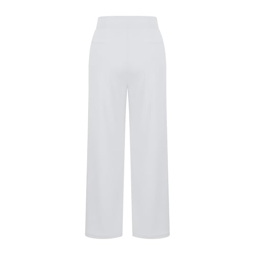 Yoga Pants for Women with Pockets,Stretchy Straight Leg High Waisted Trousers Ladies Dressy Tummy Control Flare Leggings4