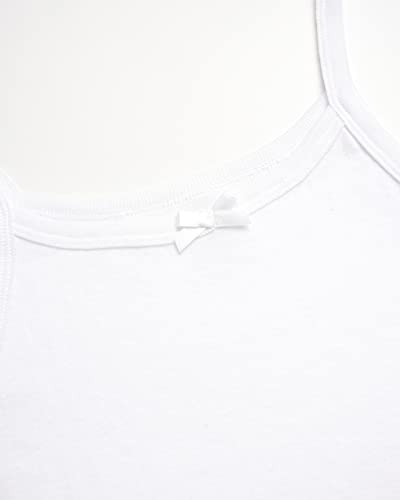 Image of Girls Camisole 6 Pack Tag Free 100% Cotton Tank