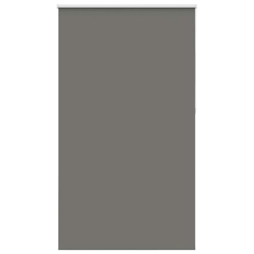 Estor opaco para puerta de balcón, color gris, 140 x 210 cm, ancho de tela de poliéster 136,6 cm, decoración para ventanas para huas y oficina