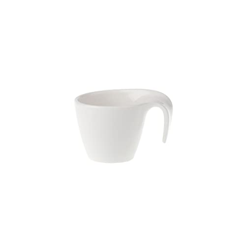 Villeroy & Boch Flow Tazzina Da Caffè, 100 Ml, Porcellana Premium, Bianco