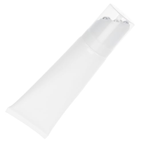 STOBAZA Botella Rodillo Vacía 100 Ml Acero Inoxidable para Aceites Esenciales Masaje Facial Corporal Portátil y Reutilizable para Cuidado Diario