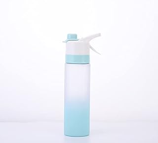 Sports Spray Water Bottle | BPA Free 700 ml Leak Proof Reusable Flip Top Gradient Cup for Gym, Sports & Home or Office (Blue)