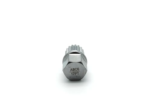 Image of TEMO Abc6 /17Pt Wheel Lock Lugnut Anti-Theft Lug Nut Screw Removal Key Socket S3057 for Vw Audi