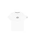 Alpha Industries Basic T ML Camiseta, White, L para Hombre