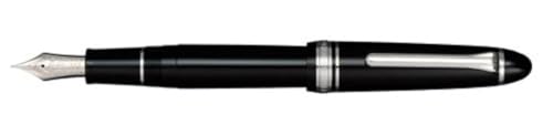 Sailor 1911 Large Black ST 21K Gold Rhodium Plating Fine Point Fountain Pen - 11-2024-220 by Sailor