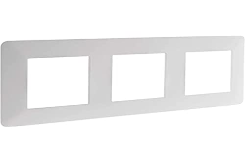 Artezo Triple plaque de finition horizontale blanche