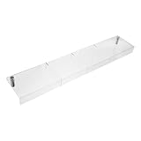 Homoyoyo Organizador de Pared Acrílico Transparente 4 Compartimentos 47x9x3 Cm Soporte para Folletos y Menús Montaje Pared Adecuado para Oficinas, Restaurantes y Áreas de Espera