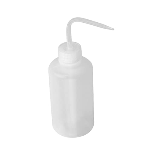 Liummrcy Bottiglia di lavaggio scientifico bottiglia di plastica bottiglia di sicurezza liquido bottiglie di lavaggio con cappuccio per pulizia delle ciglia Bottiglia di lavaggio per lavaggio 500 ml,