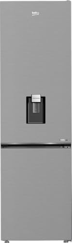 Beko B5RCNA406DHXB1 freistehende Kühl/-Gefrierkombination, 355 l Nettovolumen, 249 l Kühlen, 106 l Gefrieren, NoFrost, Automatische Abtauung im Kühlteil, 3 Gefrierschubladen, Edelstahl-Look