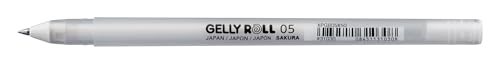 CANETA GEL GELLY ROLL - FINO 0.5MM - BRANCO - USO PROFISSIONAL