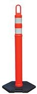 Traffix Devices 48" Delineator cones (Orange) with 12lb bases. Set of 4 cones / 4 bases.